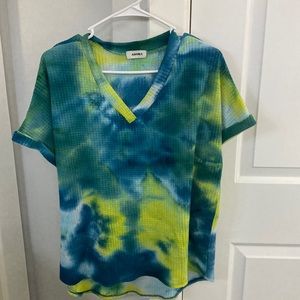 Tie dye Waffle Top